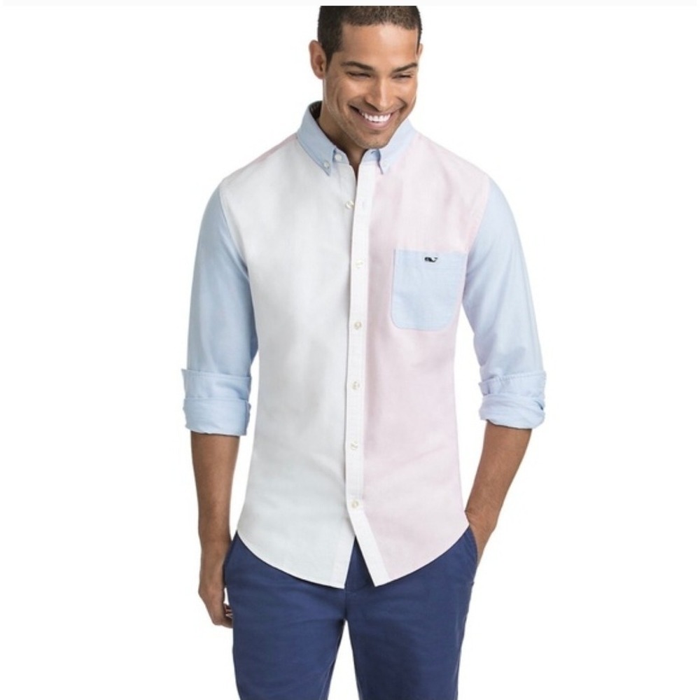 Vineyard Vines Party Oxford Tucker Plaid Sz Xl